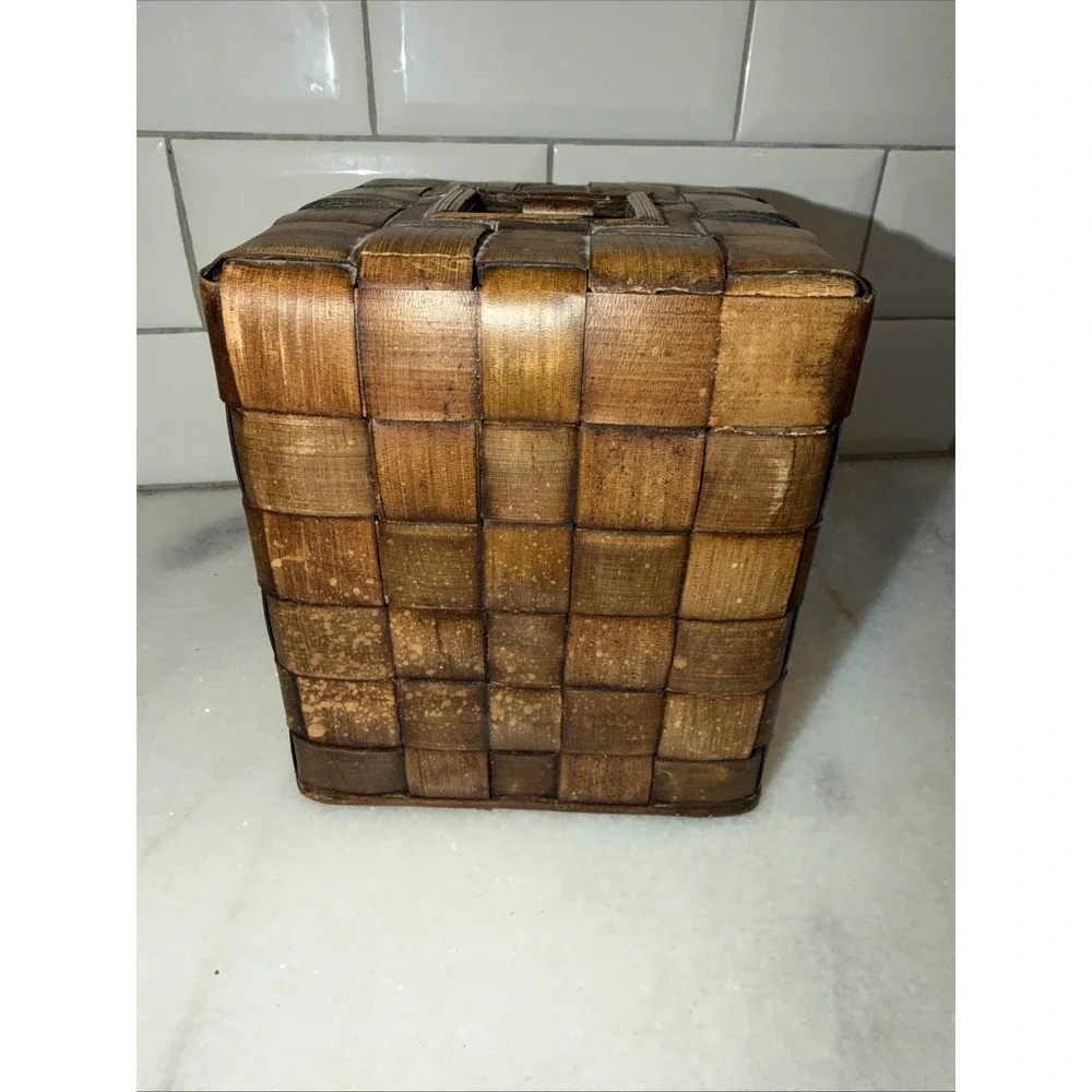 Dimara International Vintage Bamboo Tissue Box GW992